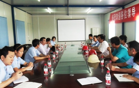 集團(tuán)總裁到泰州項目檢查指導(dǎo)工作